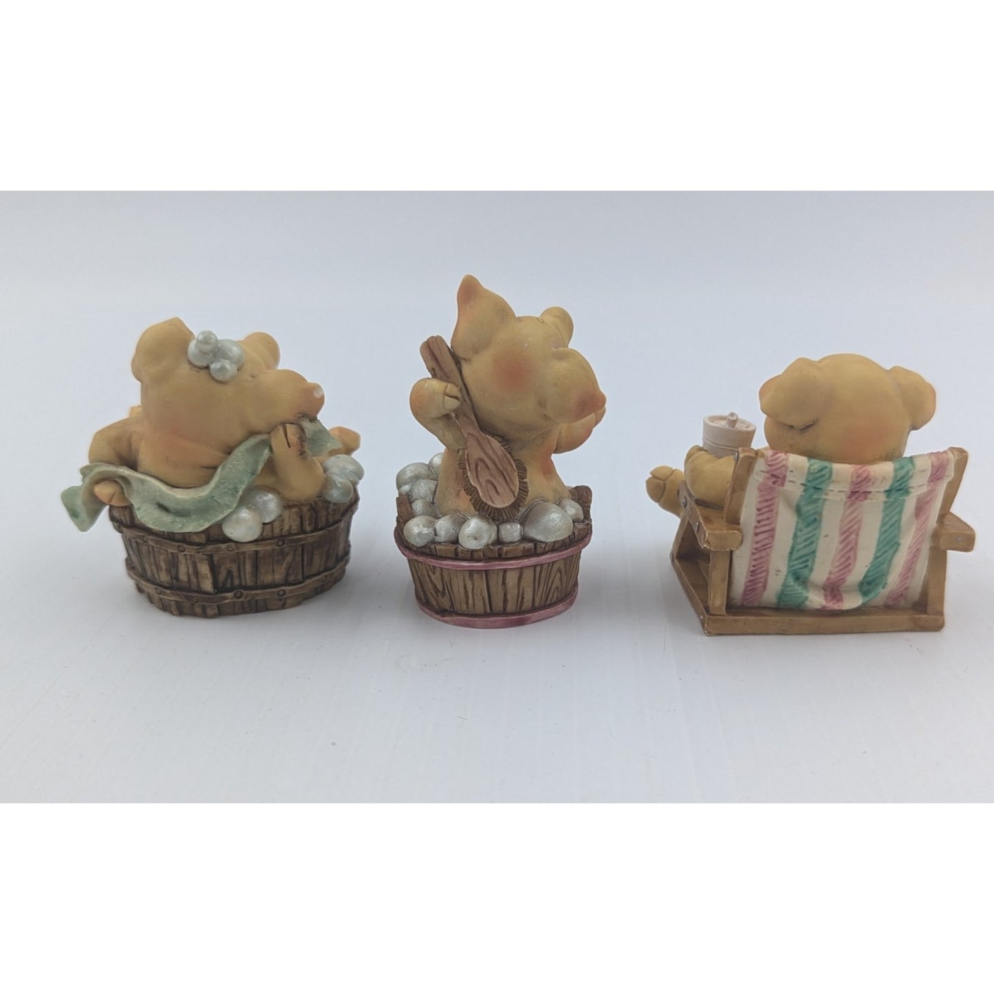 Vintage 1992 Ganz Pigsville Figurines Lot Of 6