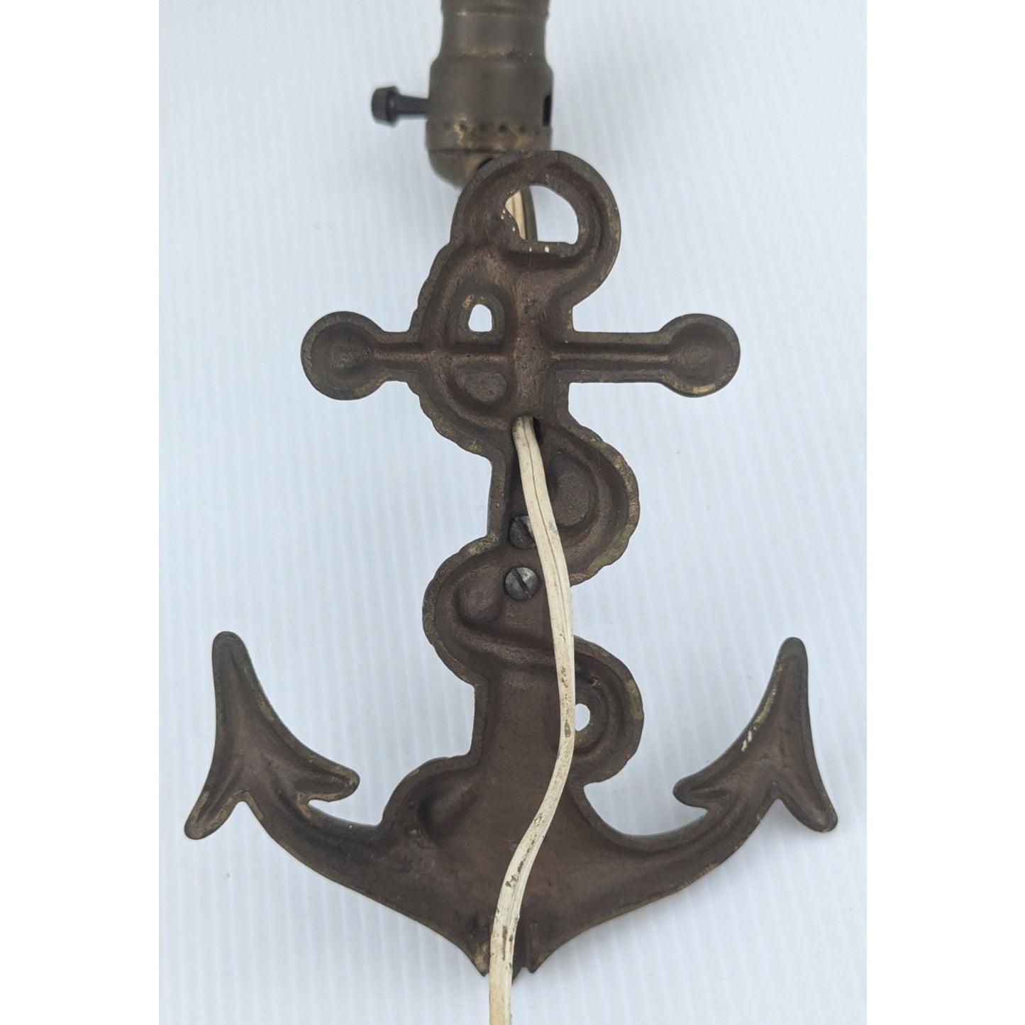 Vintage Metal Anchor Light Wall Lightning Fixture Nautical Light