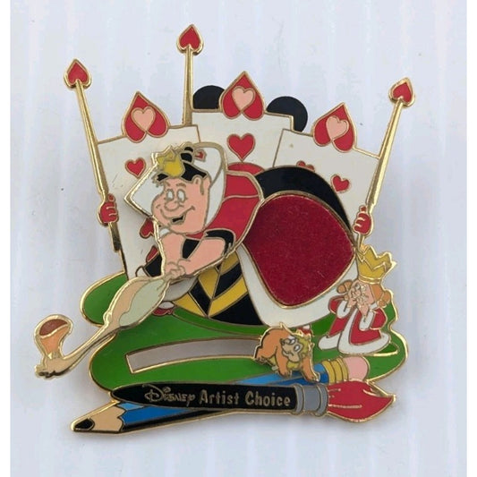 Disney Pin Artist Choice Ron Burrage Alice in Wonderland Queen of Hearts LE 5000