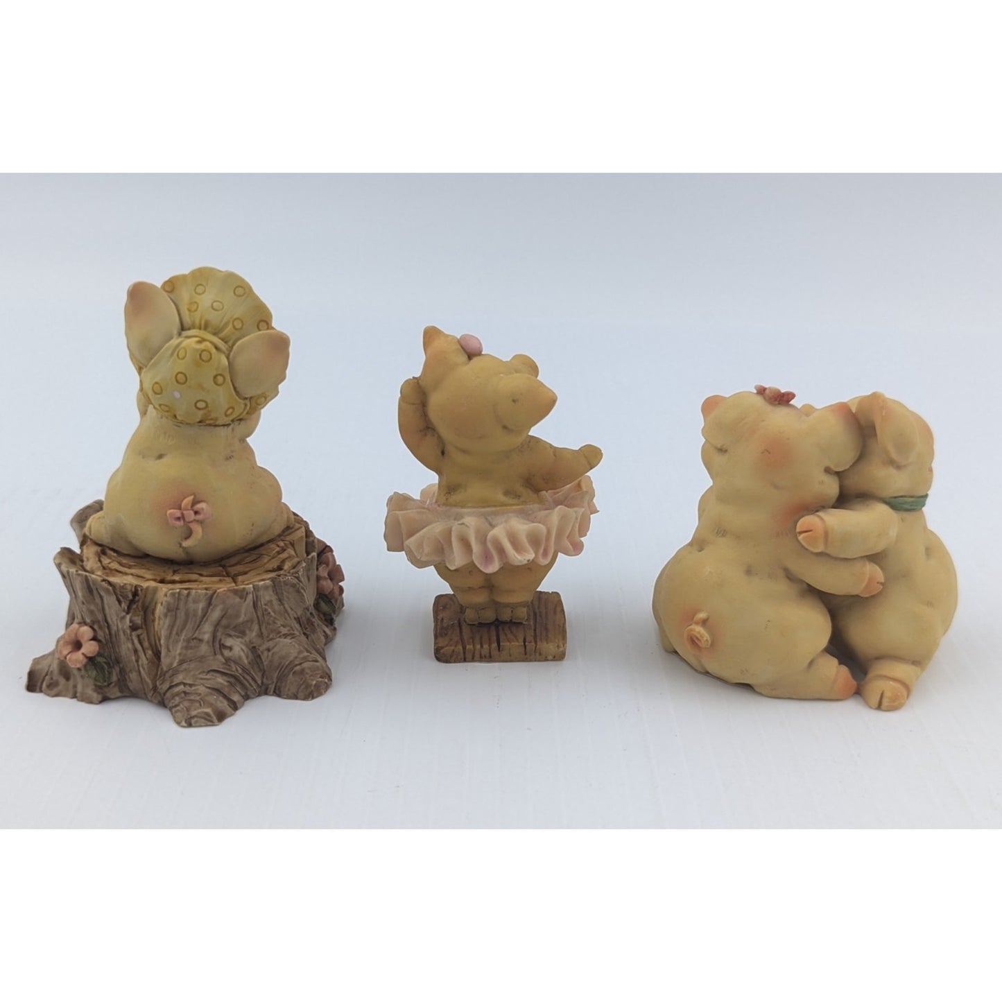 Vintage 1992 Ganz Pigsville Figurines Lot Of 6