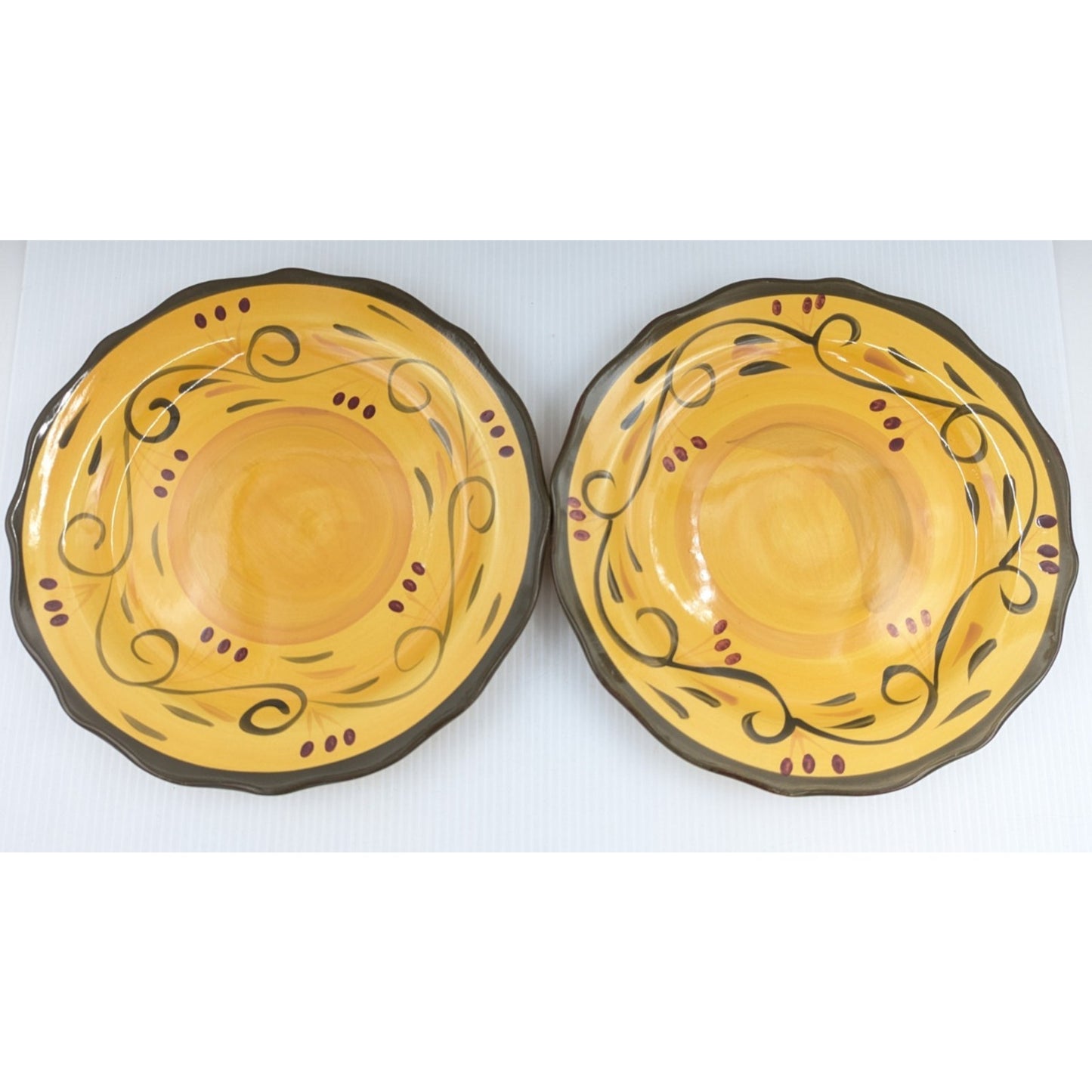 Home Trends Italian Villa Dinner Plate Set of 6 Plates