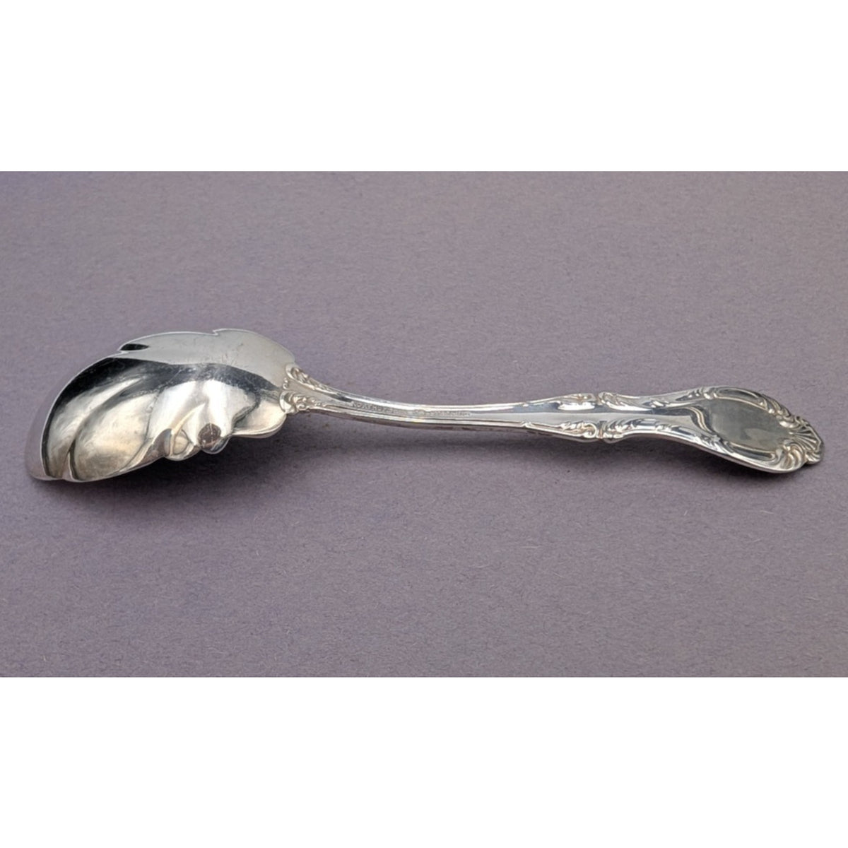 Northumbria Cello Sterling Silver Sugar Shell Spoon 6" 36 g