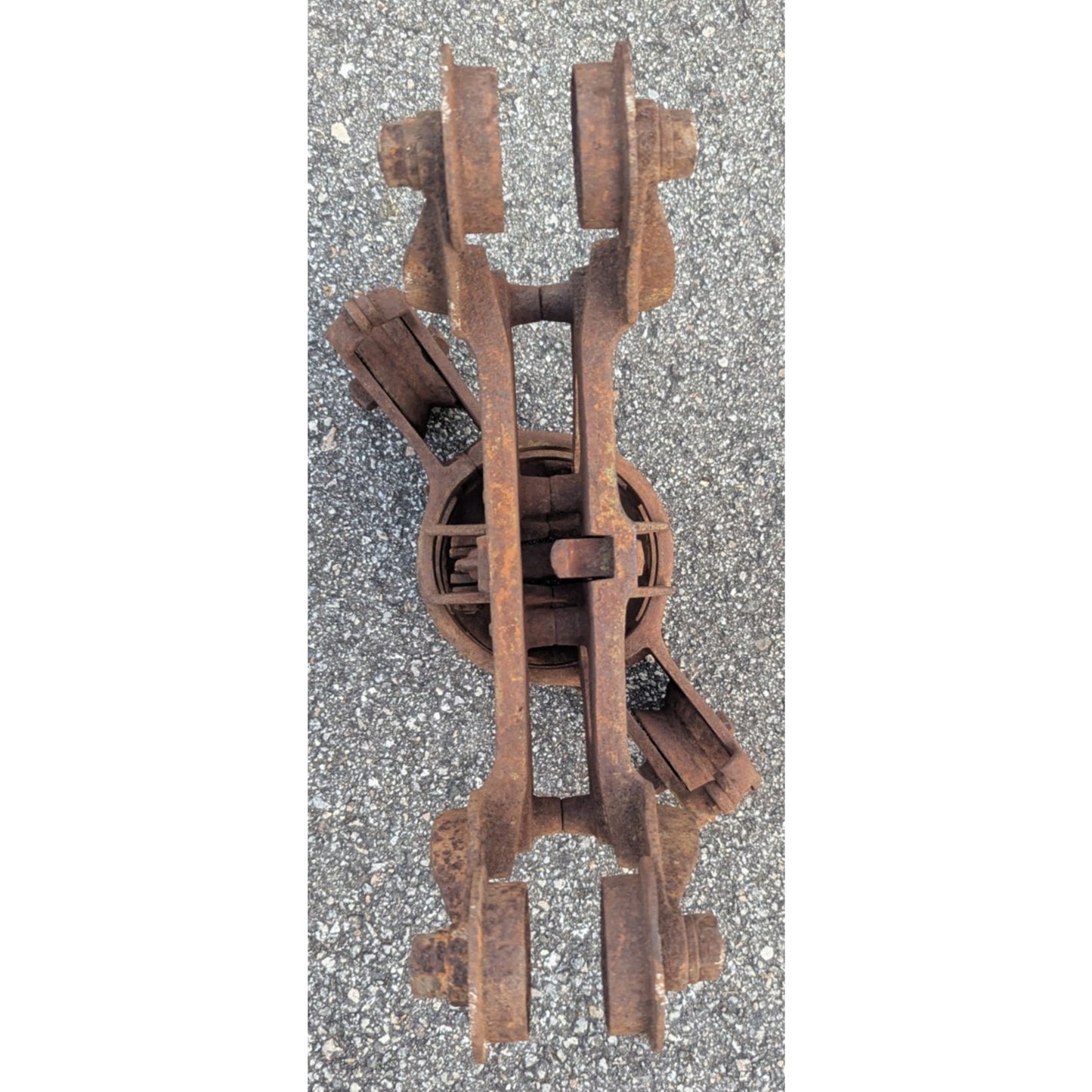Antique Unloader Hay Trolley Carrier Cast Iron Pulley As Is Not Working