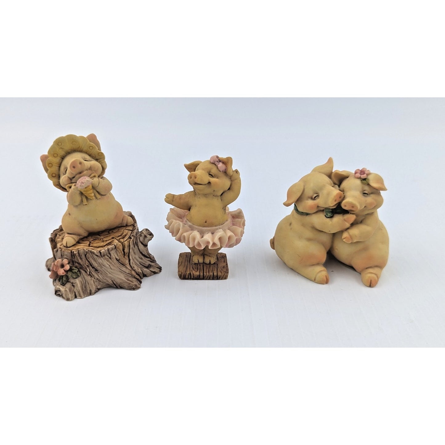 Vintage 1992 Ganz Pigsville Figurines Lot Of 6