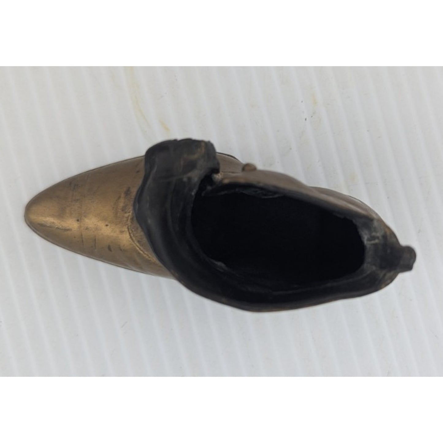 Vintage Metal Boot Shoe Marked JB, 3.75" Long