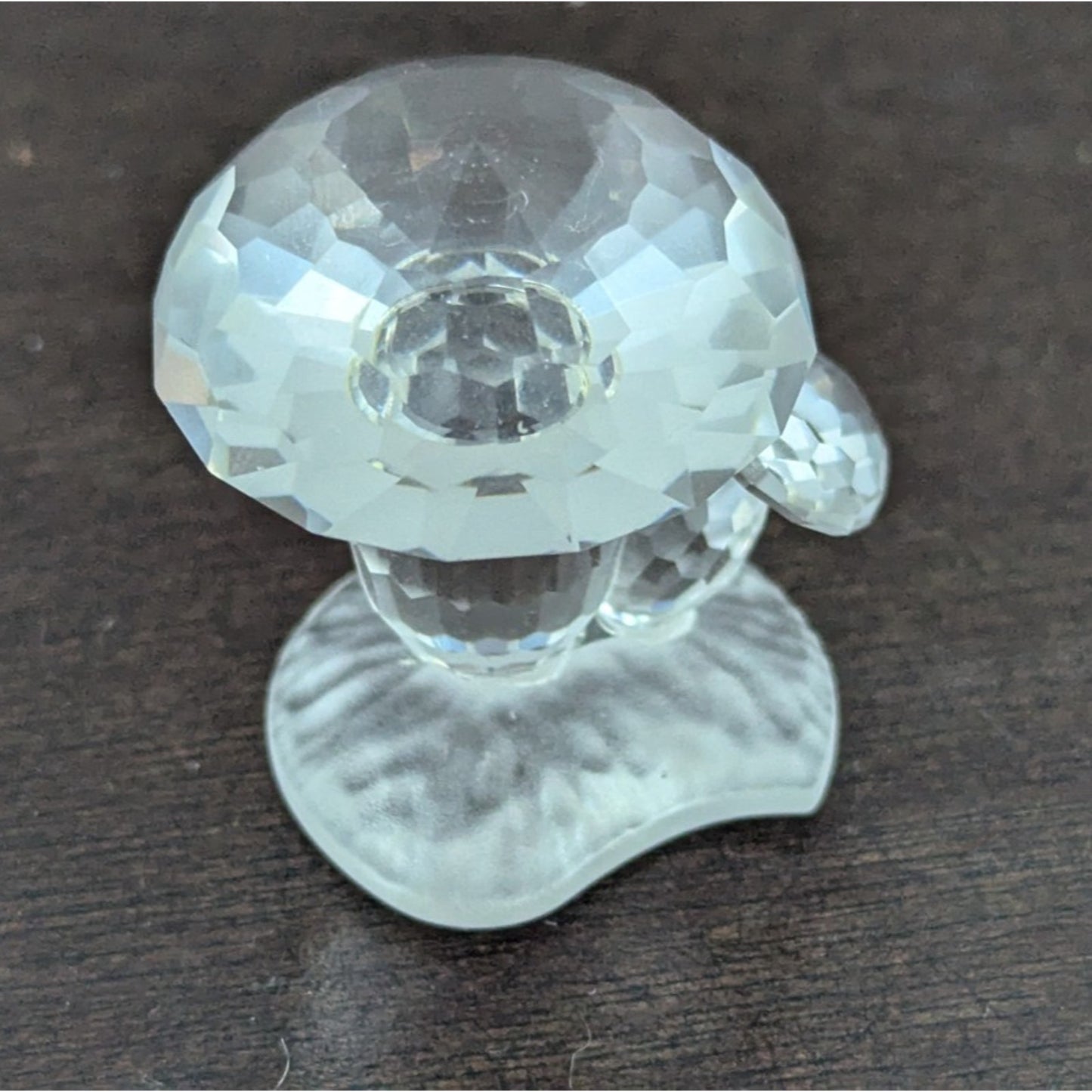 Swarovski Crystal Woodland Friends Mushroom Toadstool Figurine Satin Base