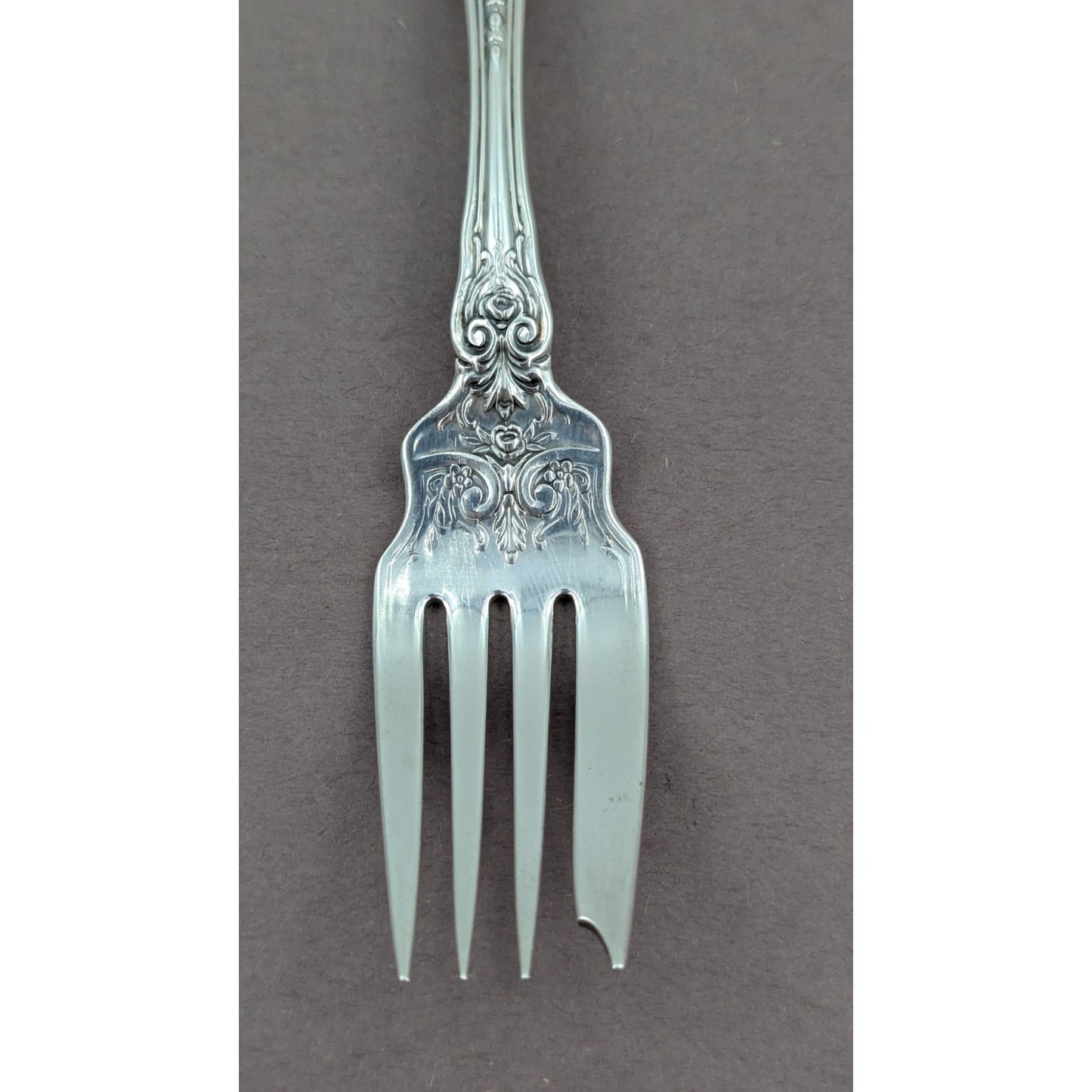 La Reine by Wallace Sterling Silver Salad Fork 6 1/4" Flatware No Monogram