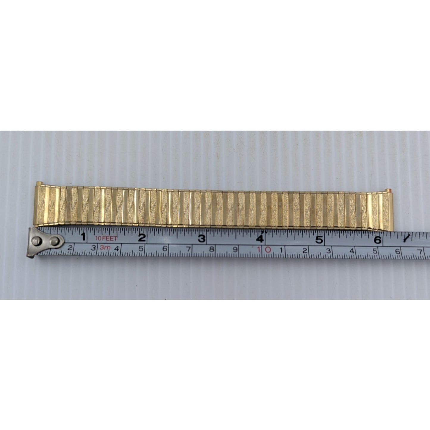 Speidel Gold Twist O Flex Stainless Steel Mens Watch Band 1536/32 L