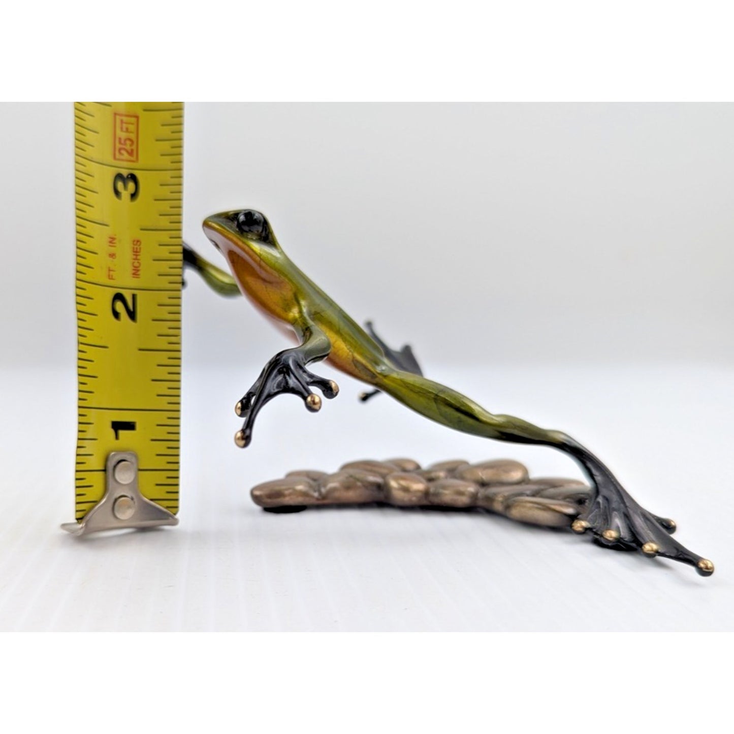 Tim Cotterill Frogman Bronze Frog Sculpture “Stepping Stone” LE #216/5000 w/COA