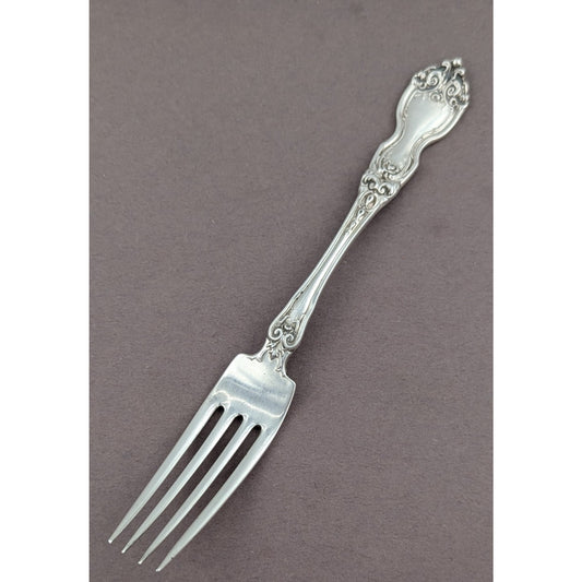 La Reine by Wallace Sterling Silver Fork 7" Flatware No Monogram