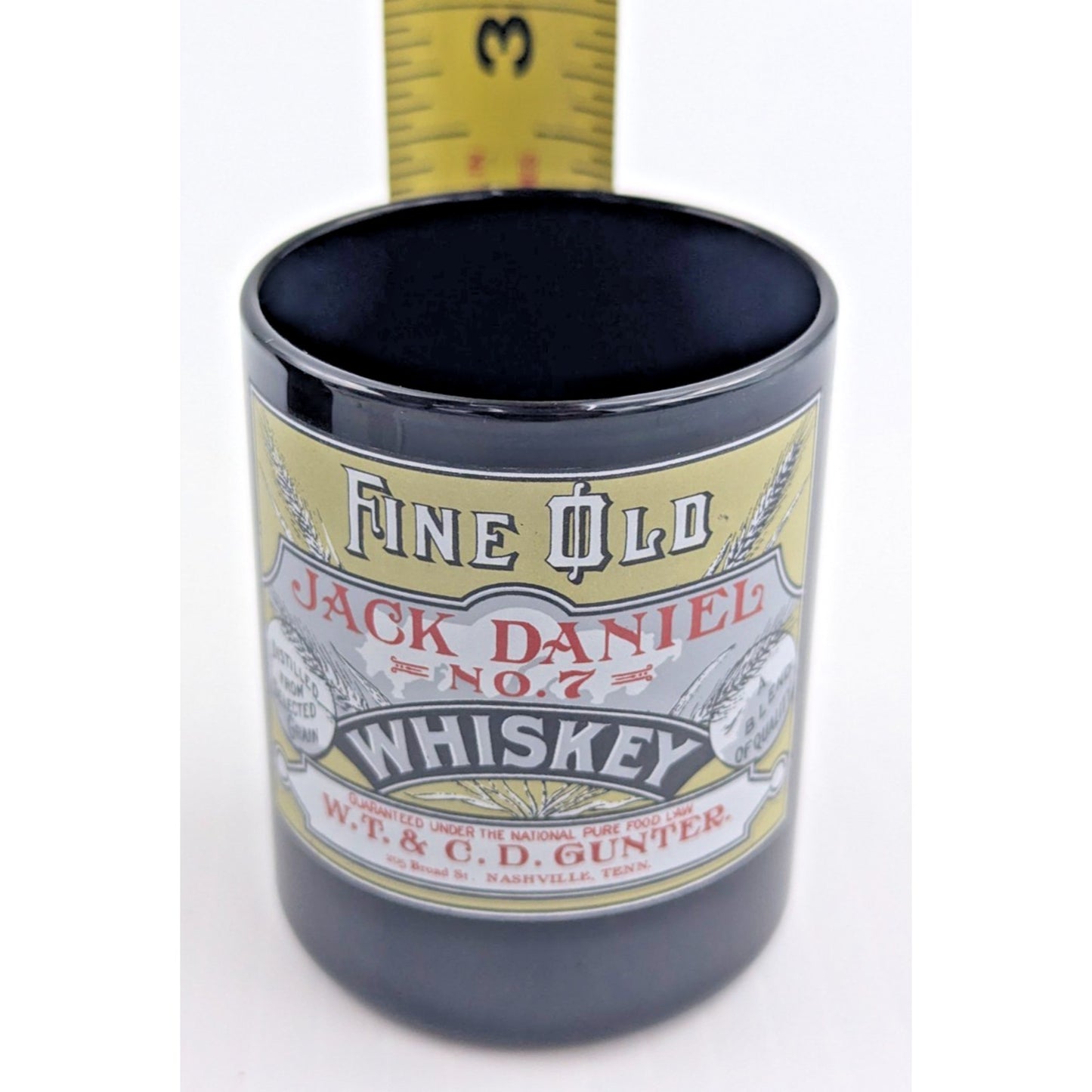 Jack Daniel Whiskey Shot Glass Fine Old No. 7 Distillery Barware Collectable
