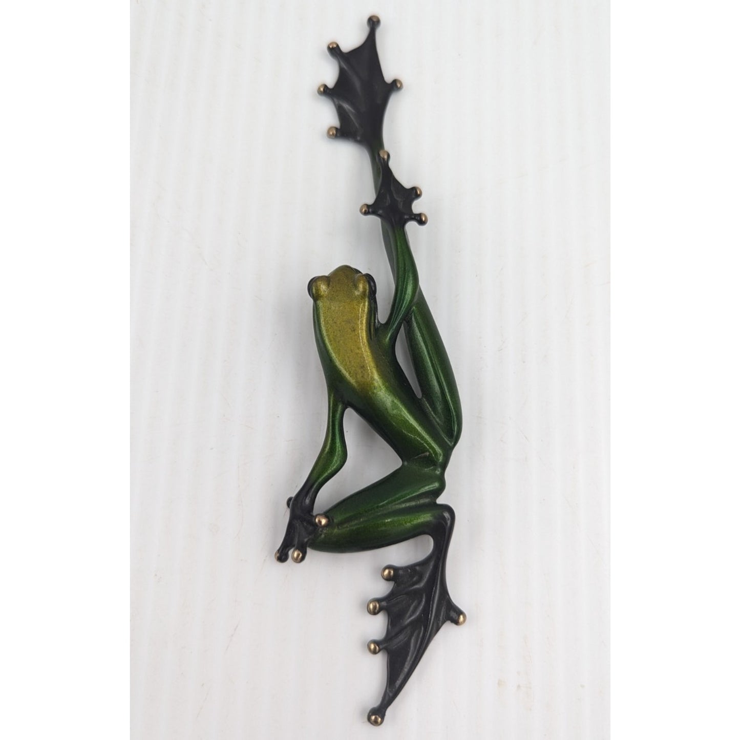 Tim Cotterill Frogman Bronze Frog Sculpture “Fiji” LE #366/1000 w/COA