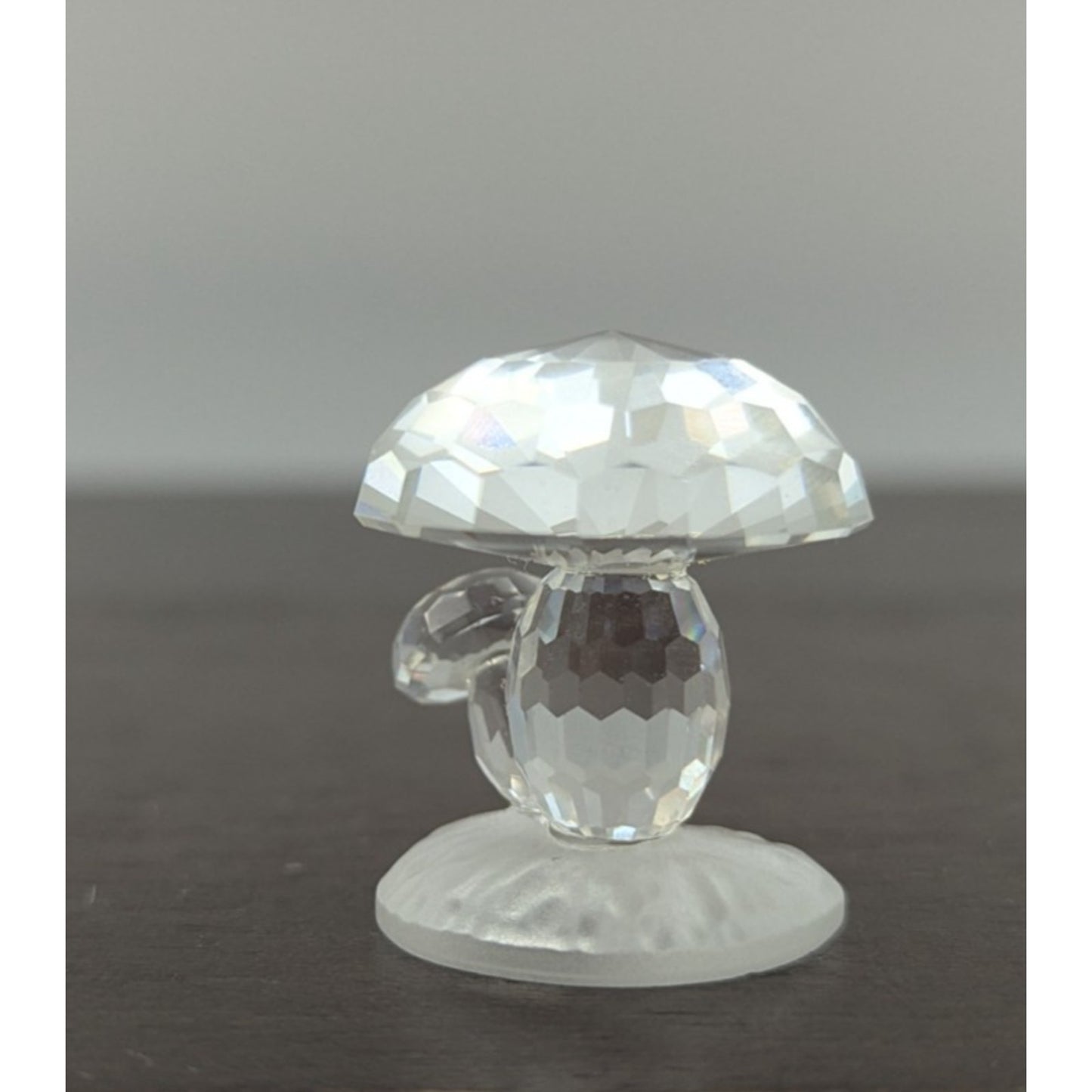 Swarovski Crystal Woodland Friends Mushroom Toadstool Figurine Satin Base