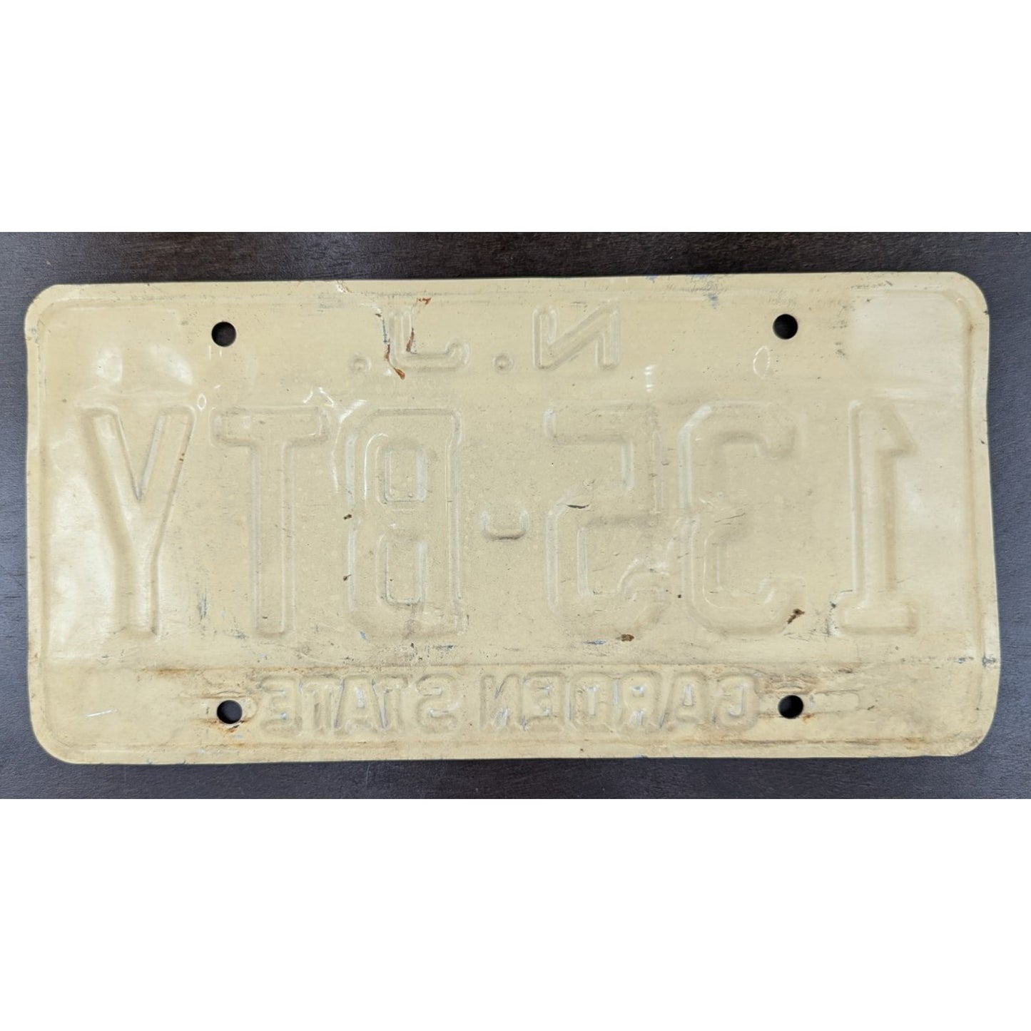 Vintage New Jersey License Plate Garden State 2 Matching Pair Expired