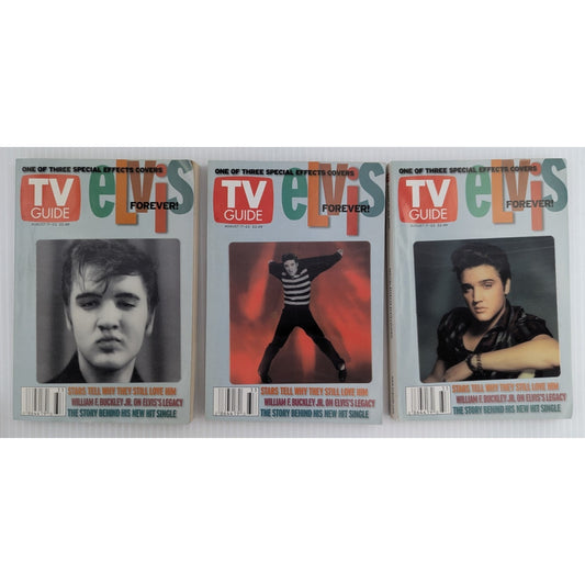 Elvis Presley TV Guide Magazine Special Effects Elvis Covers! 2002 Lot of 3