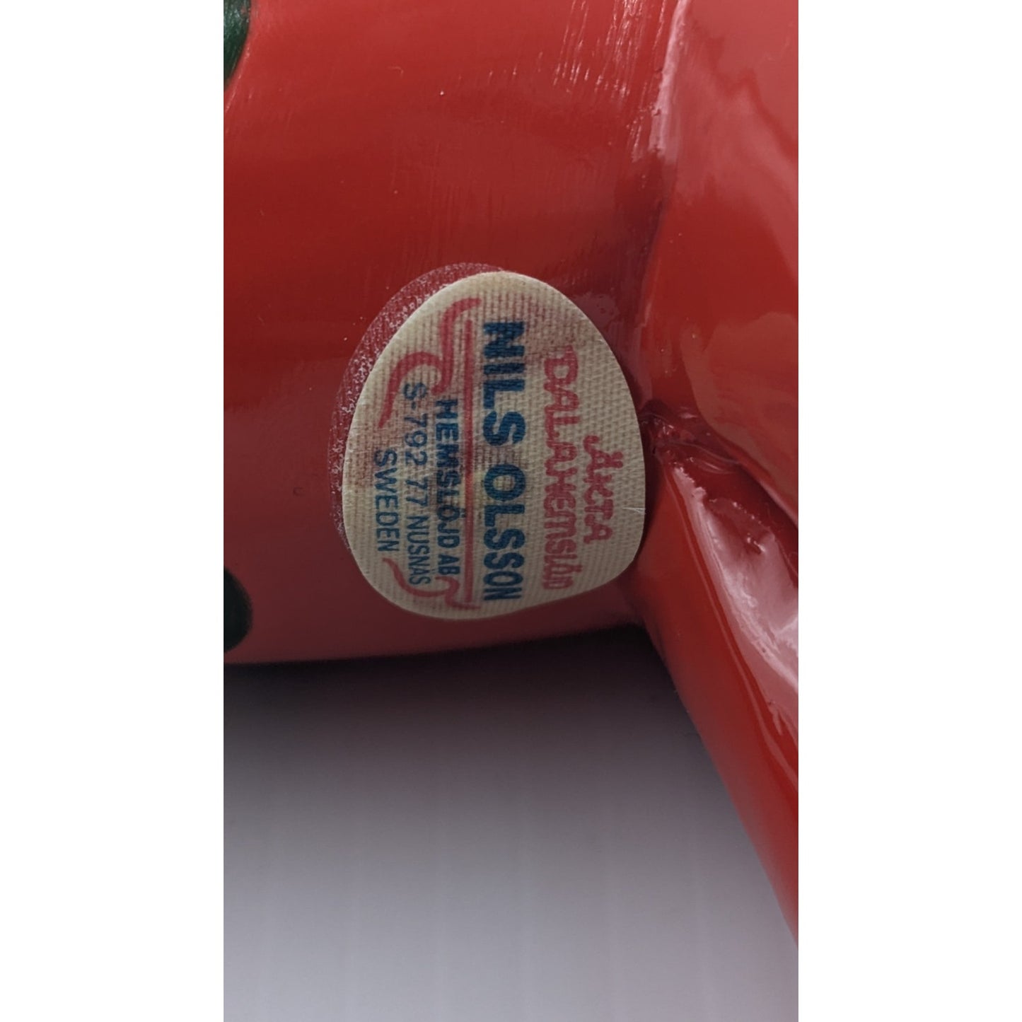 Nils Olsson Dala Horse Figure Sweden 8" Carved Wood Hand Painted Swedish