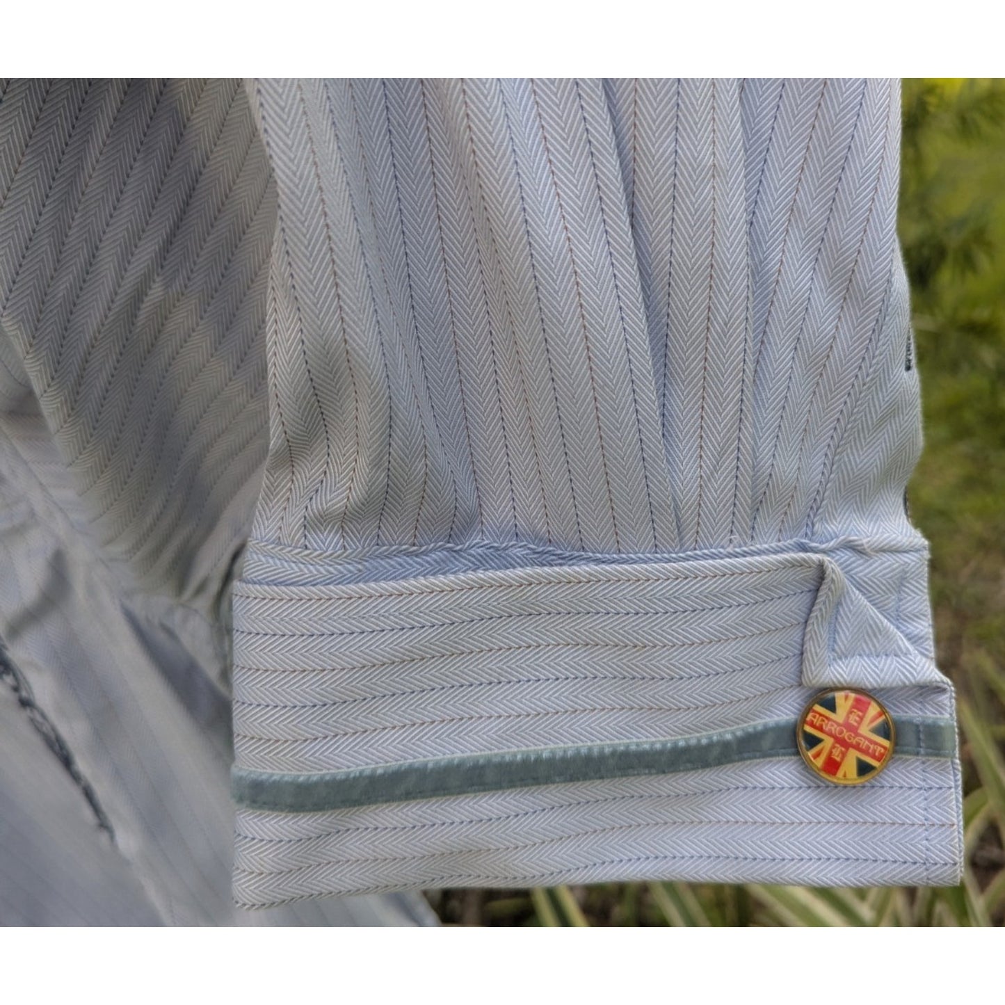 English Laundry Shirt Mens XXL Paisley Embroidered Button Up Flip Cuff - READ