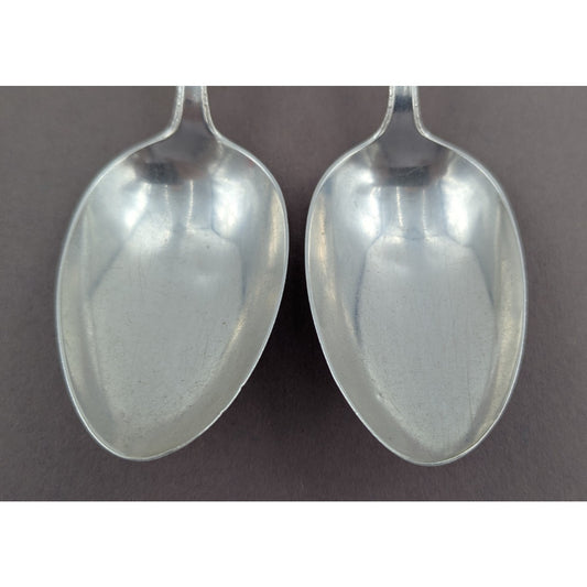 2 Alvin Southern Charm Sterling Silver Serving Spoons Tablespoon Set 8-3/8" 128g