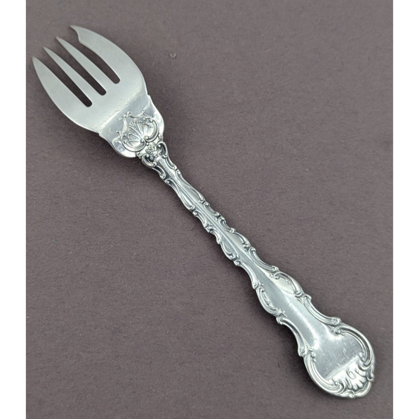 Gorham Silver Strasbourg Sterling Silver Salad Fork 6 3/8” Vintage No Monogram