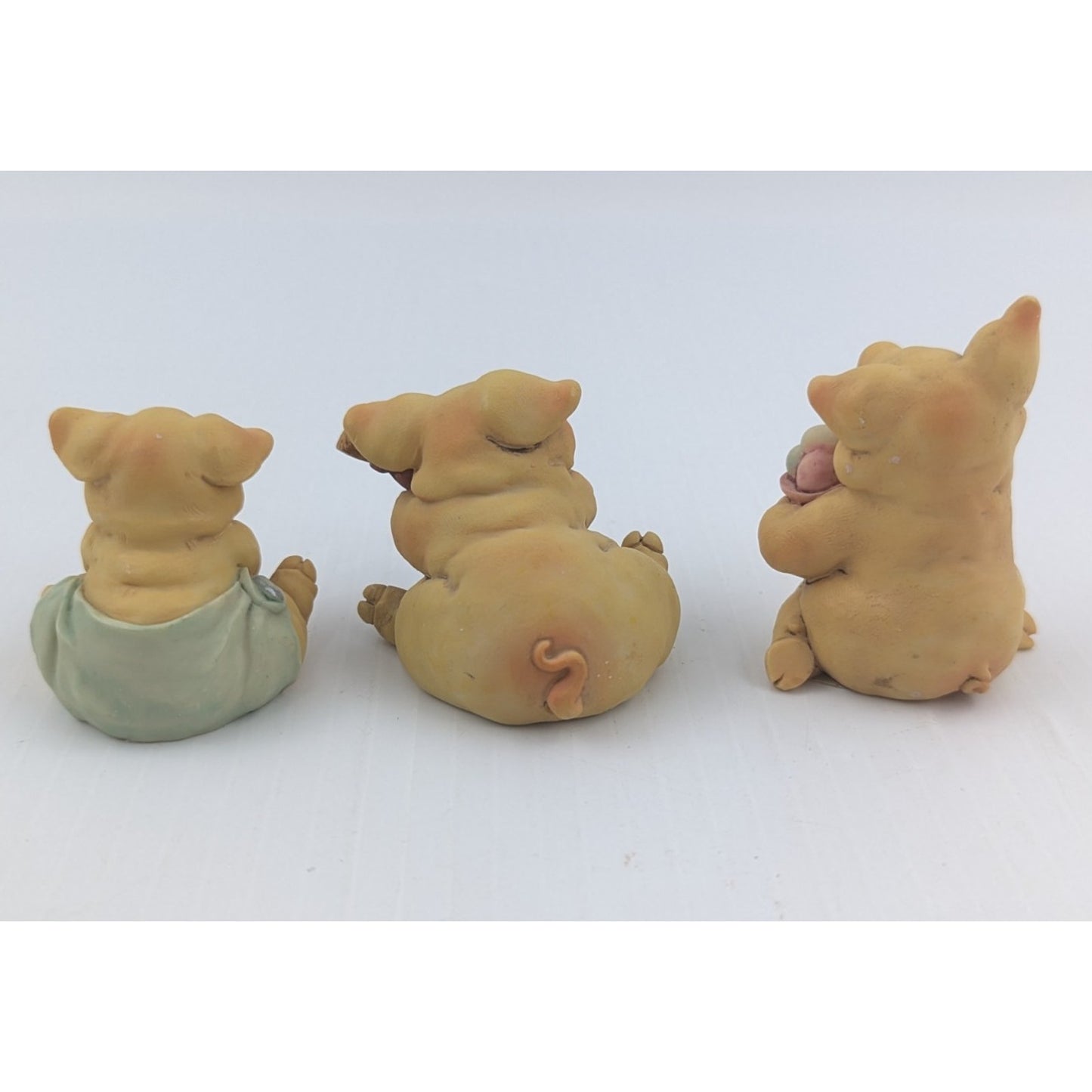 Vintage 1992 Ganz Pigsville Figurines Lot Of 6